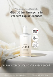 Sữa rửa mặt thuần chay Elravie Zero Liquid Cleanser 300ml