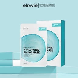 [Combo 10 Miếng] Mặt Nạ Hàn Quốc Dưỡng Ẩm Phục Hồi Dịu Nhẹ Elravie Hyaluronic Amino Mask 1 Chiếc 25g