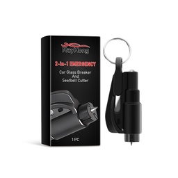 Rayhong 2 Trong 1 Dụng cụ phá cửa kính xe khẩn cấp và cắt dây an toàn, Dụng cụ phá kính nhiều chức năng cầm tay