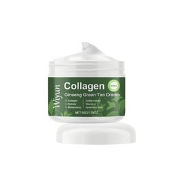 Kem Dưỡng Ẩm Collagen Nhân Sâm Trà Xanh Wiyun, Kem Dưỡng Ẩm Mặt, Giúp Làm Sáng và Căng Mịn Da