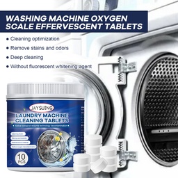 Viên tẩy rửa máy giặt Jaysuing, viên làm sạch bụi bẩn và mùi hôi trong máy giặt loại trống