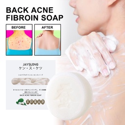 Xà phòng tơ tằm chống mụn lưng Jaysuing, dung dịch làm sạch cơ thể chống mụn và dưỡng ẩm