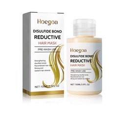 Mặt nạ tóc tái tạo liên kết disulfide Hoegoa, sửa chữa tóc khô và tóc xù, mặt nạ tóc bị hư tổn chắc khỏe và mềm mại