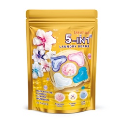 Viên giặt Jakehoe 5 trong 1, viên tẩy vết bẩn quần áo, hương thơm bền lâu, bảo vệ quần áo mềm mại