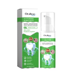 Mousse sửa chữa miệng Herbal Oralhoe, làm sạch sâu vôi răng, hơi thở tươi mát, làm trắng răng.
