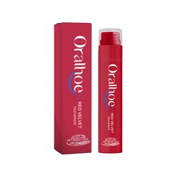 Kem Đánh Răng Velvet Đỏ Oralhoe, Đa Hương Vị Giúp Làm Sạch Răng, Tẩy Tartar Vàng, Hơi Thở Thơm Mát, Răng Đẹp