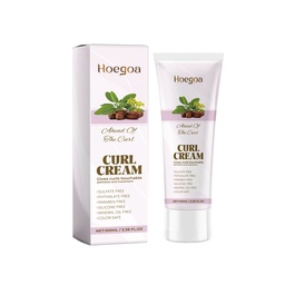 Kem uốn tóc dầu jojoba Hoegoa, trị liệu uốn tóc, tạo kiểu tóc cấp ẩm bóng mượt, elastin