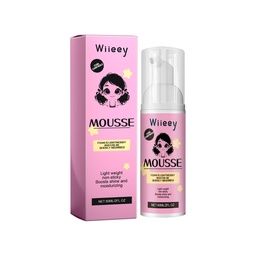 Wiieey Mousse Kiểm Soát Tóc Xoăn, Chống Lòa và Ẩm Nhẹ, Elastin Dưỡng Ẩm Tóc Giữ Nếp