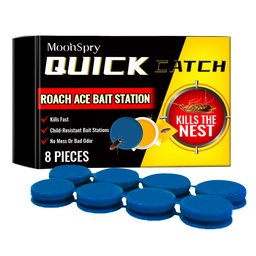 Trạm bait Roach Ace MoonSpry, bẫy bôi trơn diệt côn trùng chống gián, loại bỏ gián tại nhà, làm sạch tổ toàn bộ