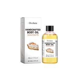 Dầu cơ thể OceAura Coconut Cream Pie Dưỡng ẩm cho làn da mềm mại, mượt mà và hydrat hóa cho massage