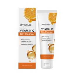 Jaysuing Sữa Rửa Mặt Vitamin C, Dịu Nhẹ, Sạch Sẽ, Dưỡng Ẩm, Chăm Sóc Da Mềm Mại Và Tươi Mát Cho Khuôn Mặt