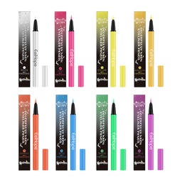 Eelhope Kẻ Mắt Chất Lỏng UV Neon Halloween, Kẻ Mắt Quyến Rũ, Mịn, Nhanh Khô và Bền.
